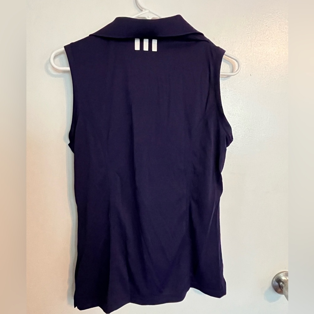 Adidas Women's Purple Sleeveless Golf Top, size Medium, new! - Picture 6 of 6
